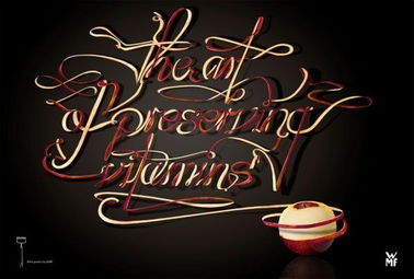 國(guó)外創(chuàng)意廣告中漂亮字體的藝術(shù) 設(shè)計(jì)語言與視覺吸引力